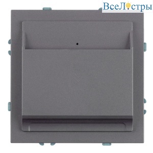 Выключатель карточный Stekker Эмили RSW40-5114-10 платиново-серый, soft touch 50699