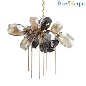 Люстра Britannica 8898P/AL gold/smoky Delight Collection