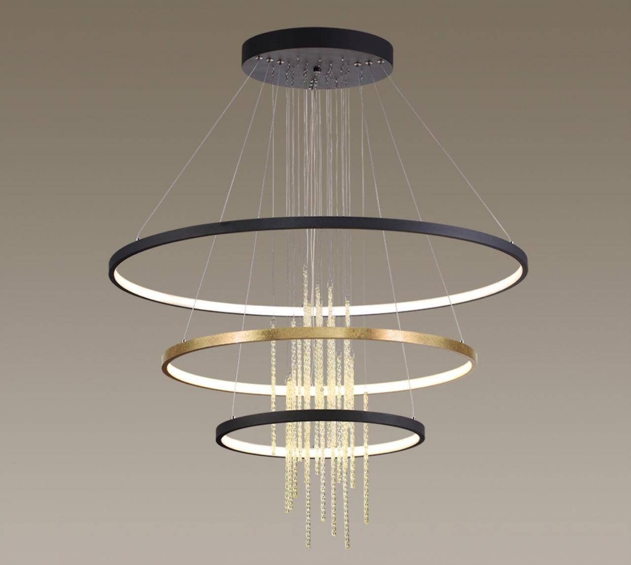подвесной светодиодный светильник odeon light l-vision monica 3901/99l