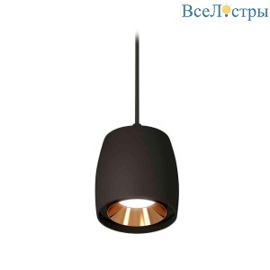 Комплект подвесного светильника Ambrella light Techno Spot XP1142001 SBK/PYG черный песок/золото желтое полированное (A2302, C1142, N7034)