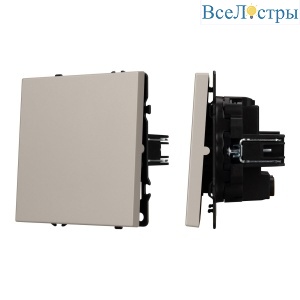 Механизм выключателя одноклавишный перекрёстный Arlight SWT-NOBE-MKX1-SFPL-CA (230V, 10A) 059428