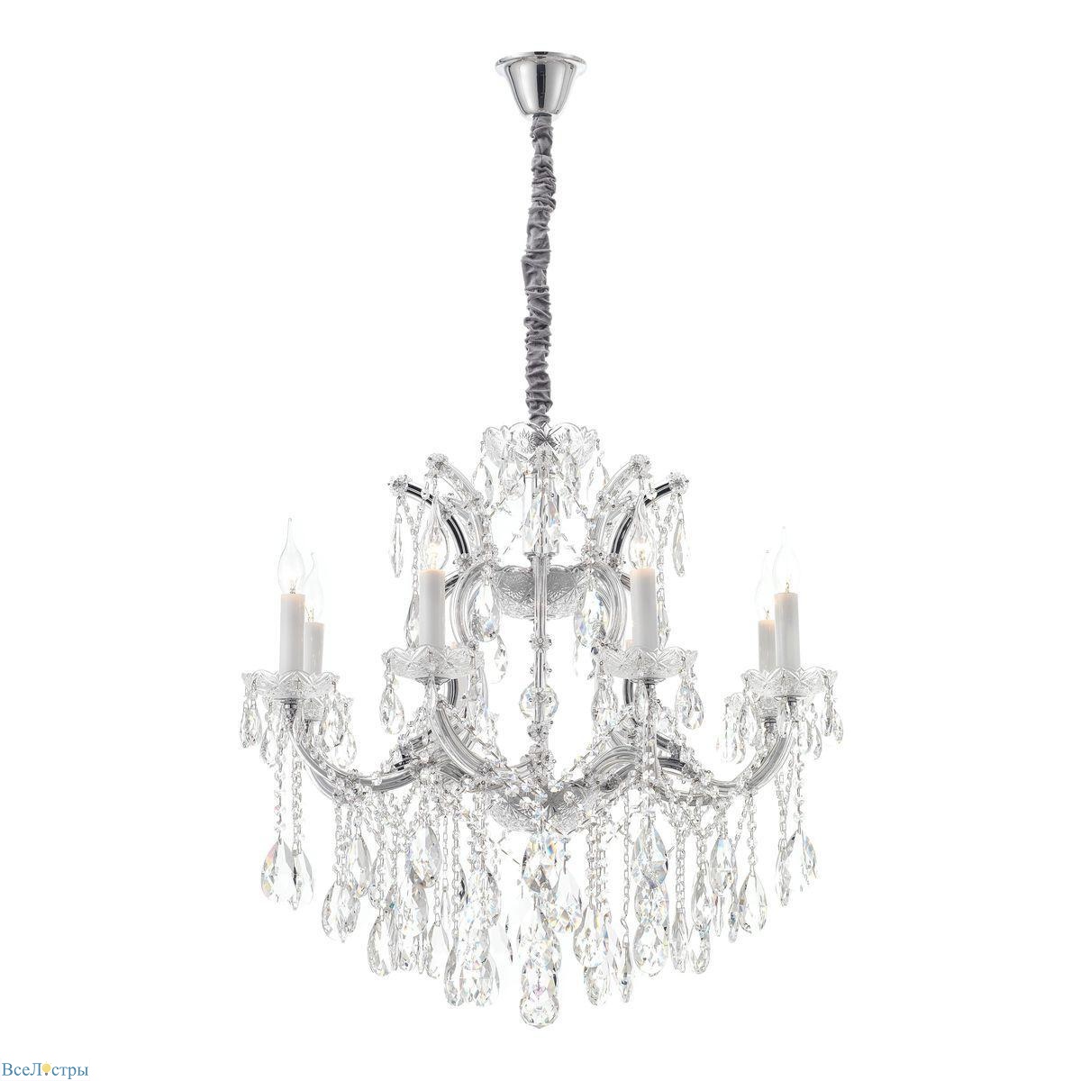 подвесная люстра ilamp diamond 6071-8 cr+cl