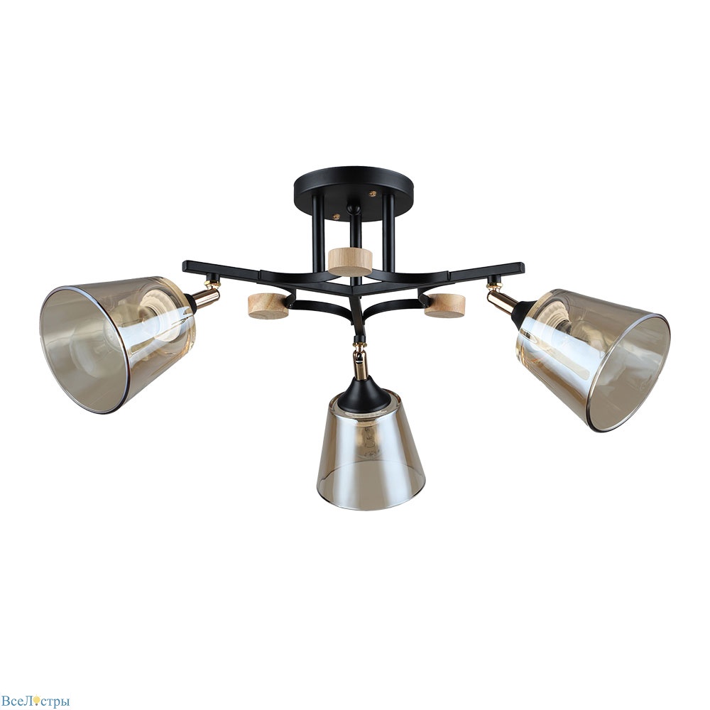 потолочная люстра arte lamp glassy a5078pl-3bk