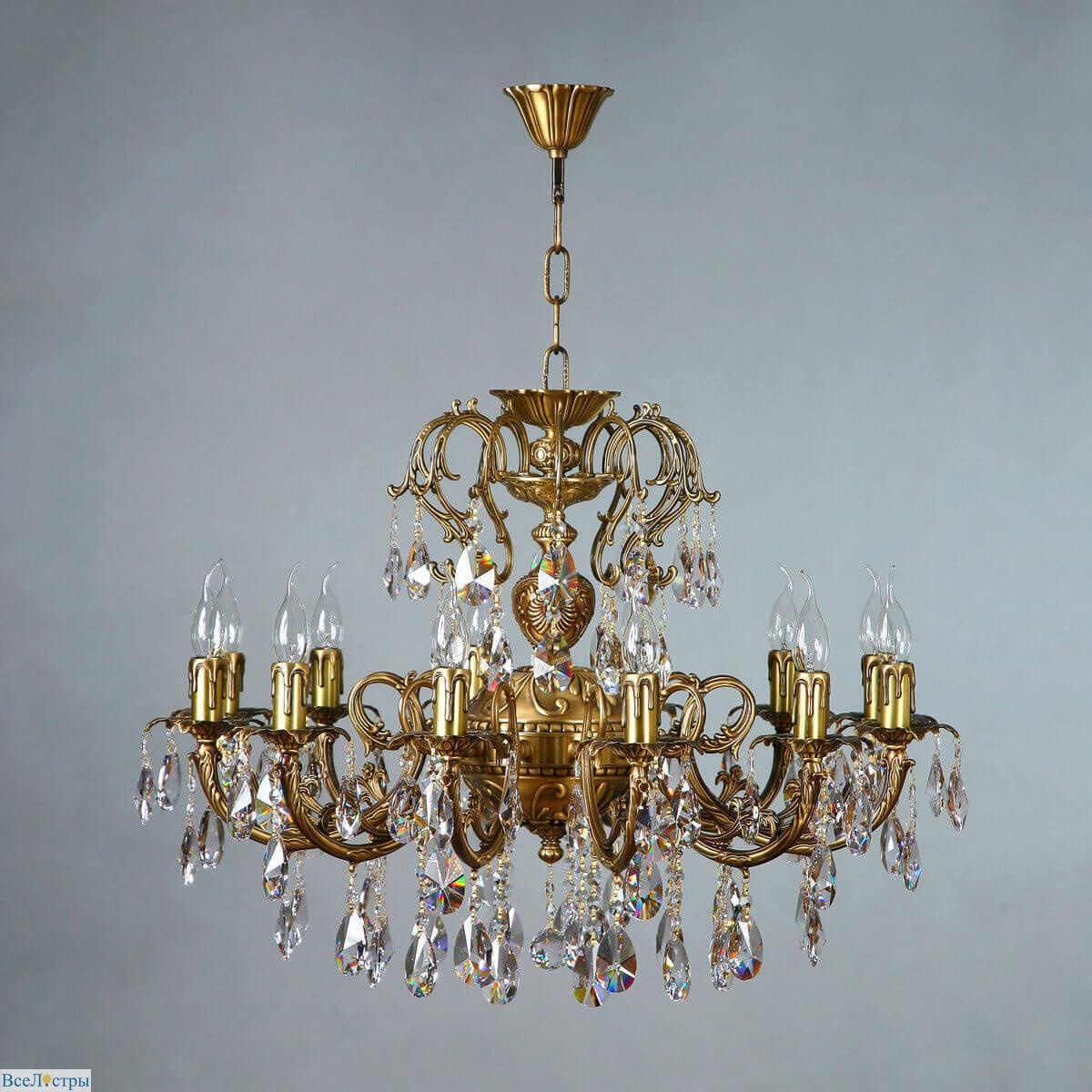подвесная люстра ambiente alicante 8888/12 ab tear drop