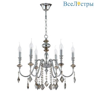 Подвесная люстра Crystal Lux Mercedes MERCEDES SP6 CHROME/SMOKE