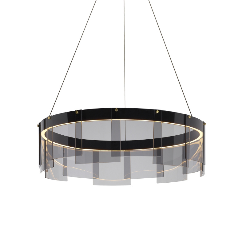 подвесная люстра delight collection stratos d8825p/s black/smoky