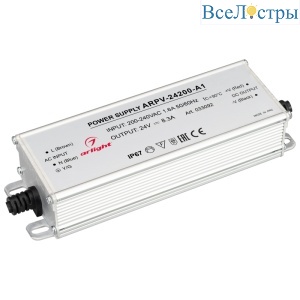 Блок питания Arlight ARPV-24200-A1 (24V, 8.3A, 200W) 033092