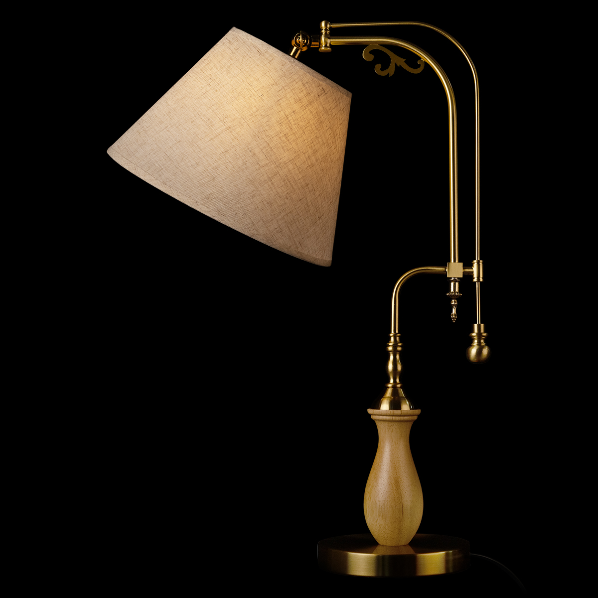 настольная лампа loft it elaine 10569t light wood