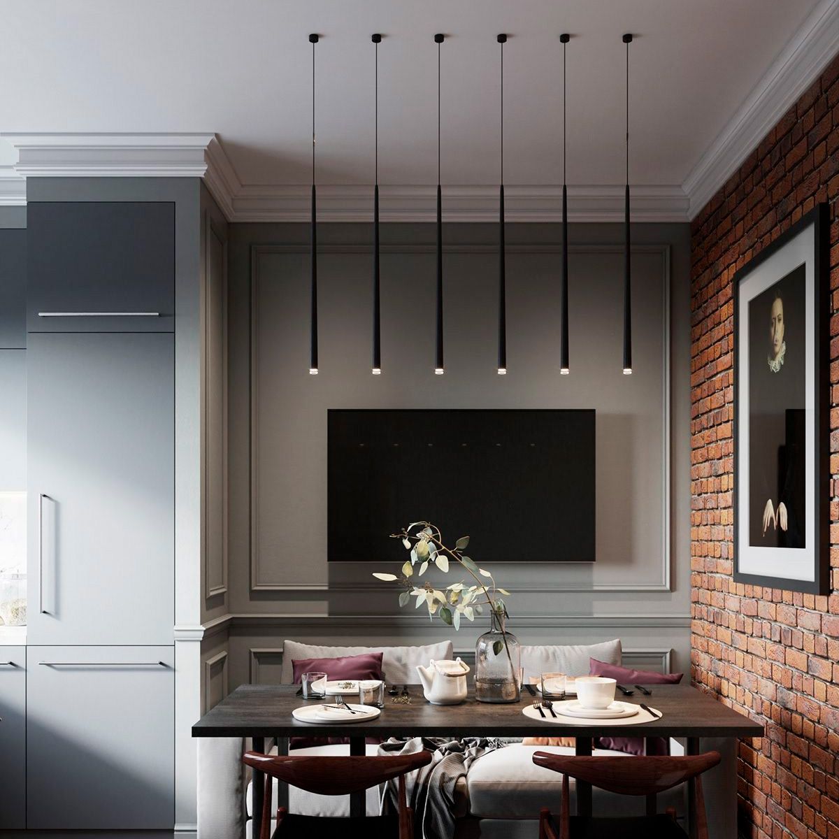 подвесной светодиодный светильник loft it reed 10358/600