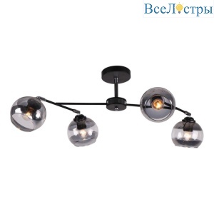 Люстра на штанге IMEX MD.9460-4-S BK+CH