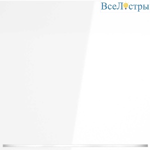 Выключатель встраиваемый Voltum S70 одноклавишный с подсветкой 10А, (белый глянцевый) VLS010201