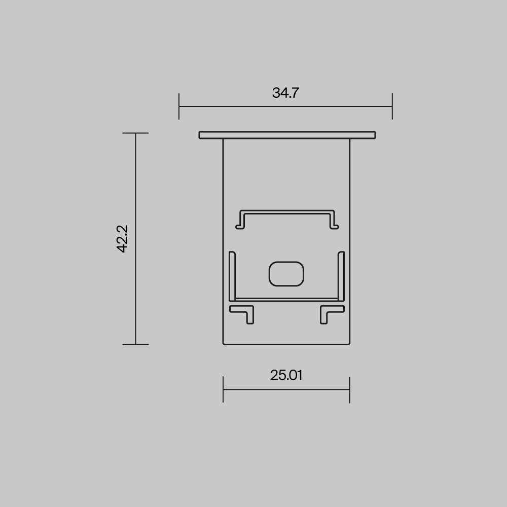 комплект заглушек профиля 2шт maytoni led strip 642054