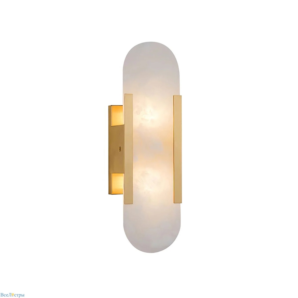 настенный светильник delight collection wall lamp f037/s gold/white