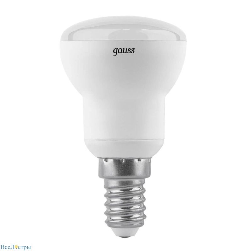 лампа светодиодная рефлекторная gauss e14 4w 4100k матовая 106001204