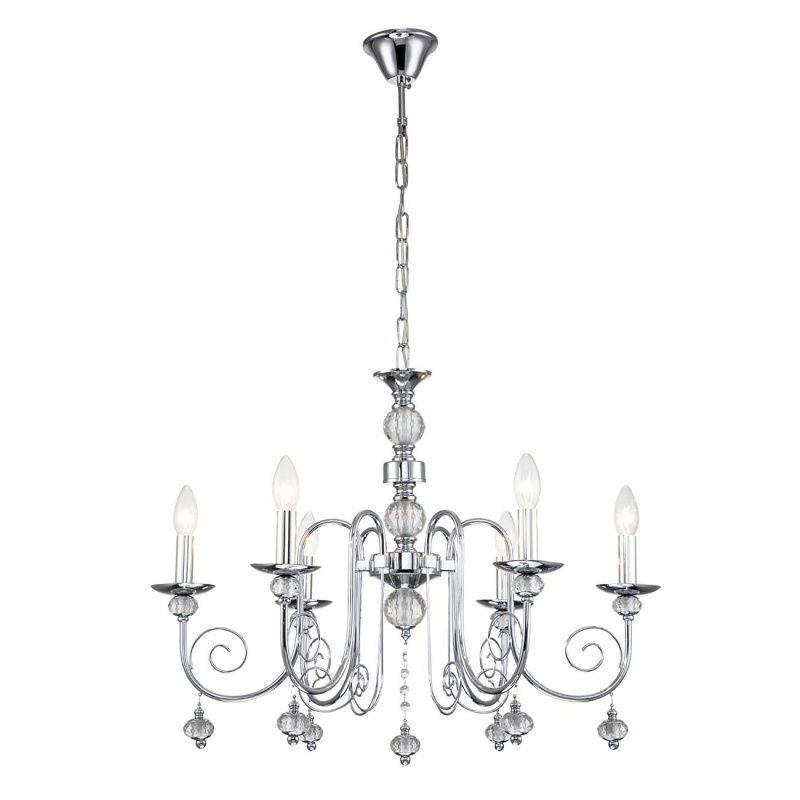 подвесная люстра escada shine 678/6pl chrome