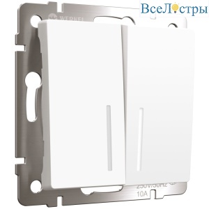 Выключатель двухклавишный Werkel 4690389184666 W1120161 a059273