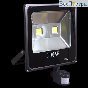 Прожектор Reluce 54100-0.2-001QY LED100W+SENSOR BK