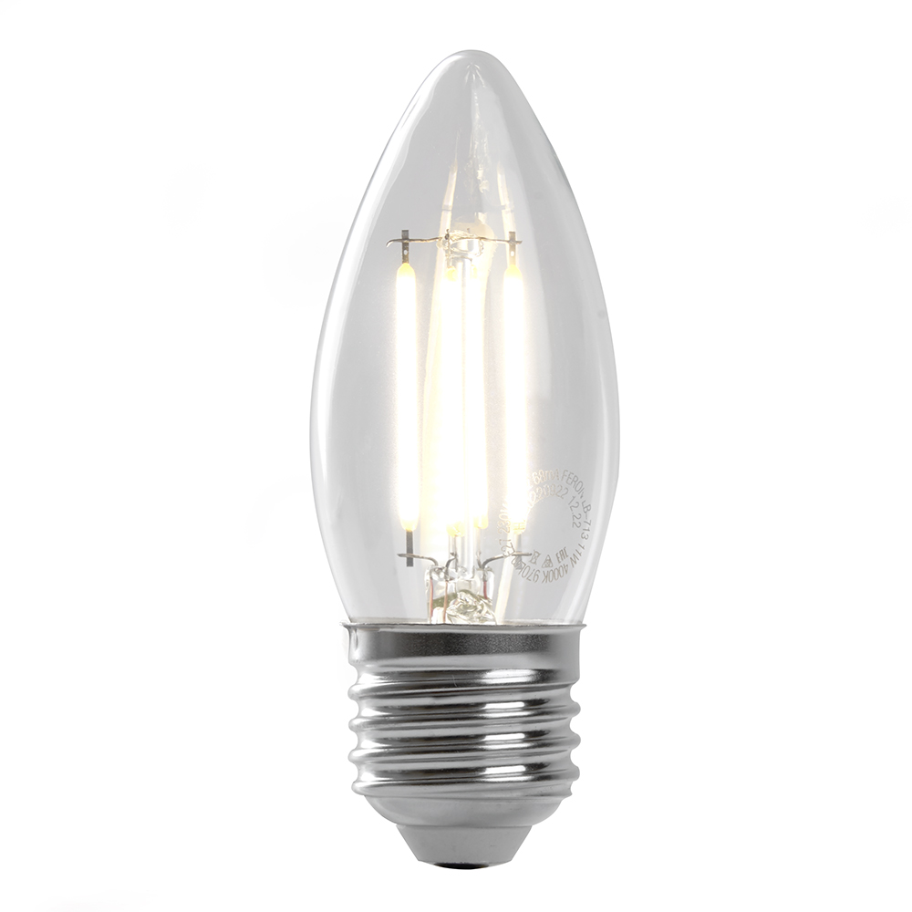 лампа светодиодная feron lb-713 свеча e27 11w 6400k 38274