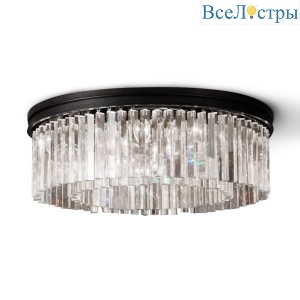 Потолочная люстра Delight Collection 1920s Odeon KR0387C-10B/P black/clear