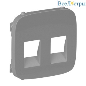 Лицевая панель Legrand Valena Allure аудиорозетки алюминий 755377