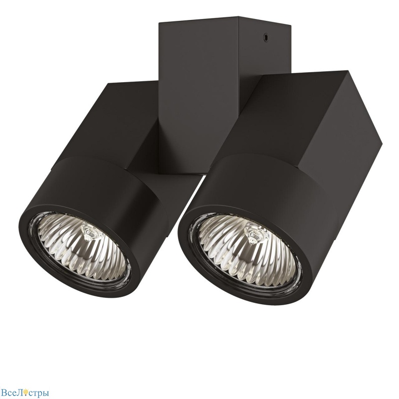 потолочный светильник lightstar illumo x2 nero 051037