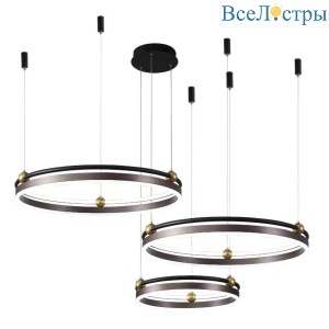 Подвесной светодиодный светильник Crystal Lux Fernando SP158W Led Coffee/Black