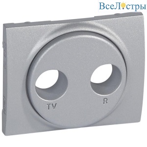 Лицевая панель Legrand Galea Life розетки TV-RD алюминий 771372