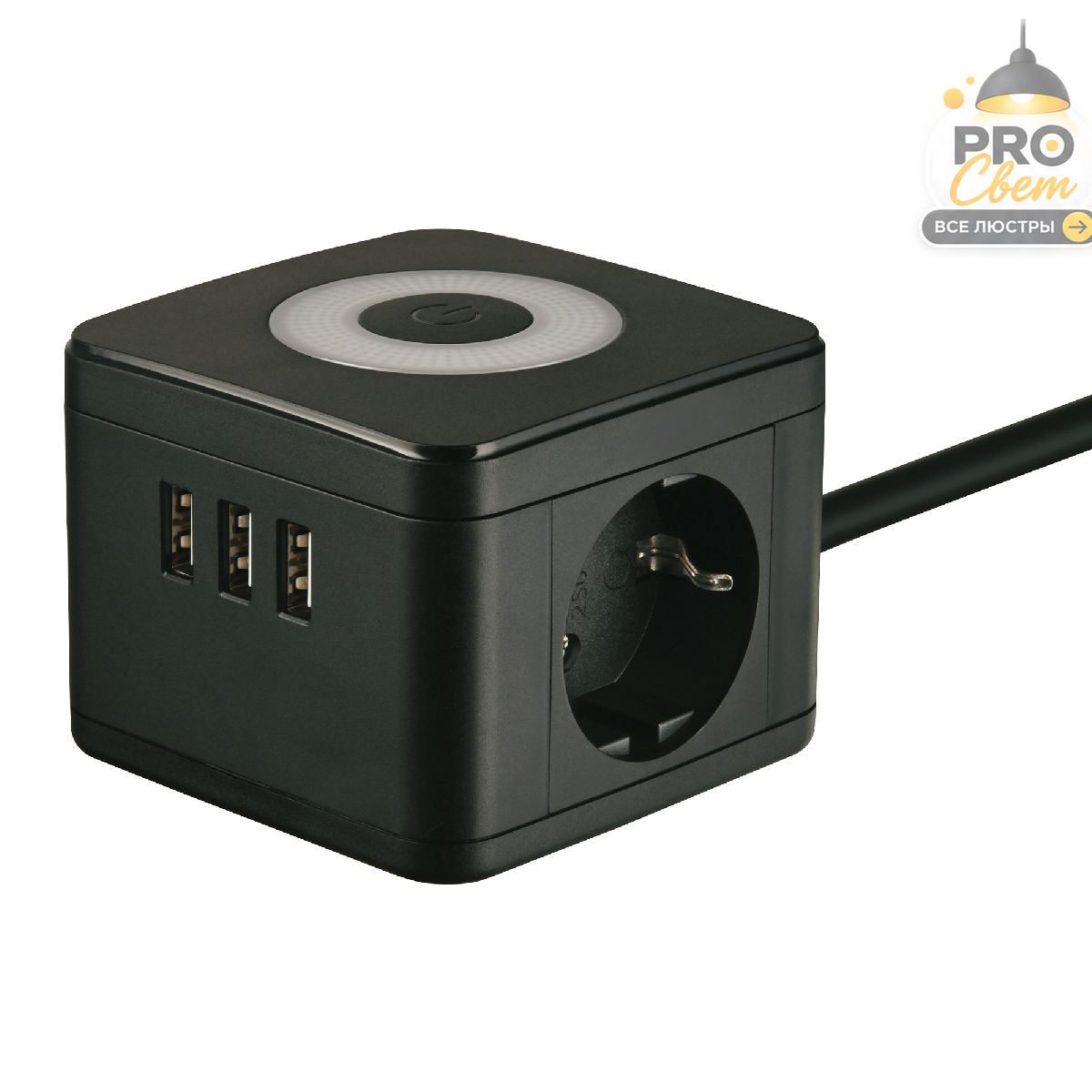 удлинитель uniel s-gcd2-1,5sbu black ul-00011250