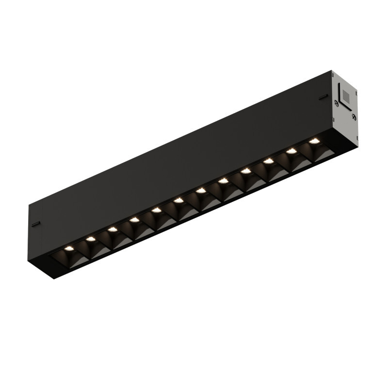 трековый однофазный светильник denkirs simple grill dk8101-bk