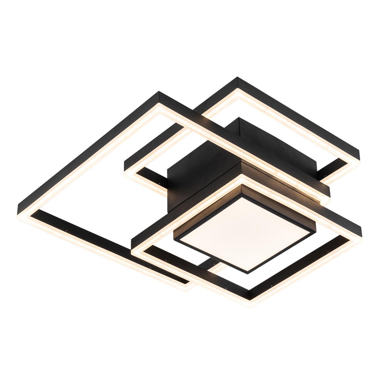 потолочная светодиодная люстра escada twins 10242/4led black
