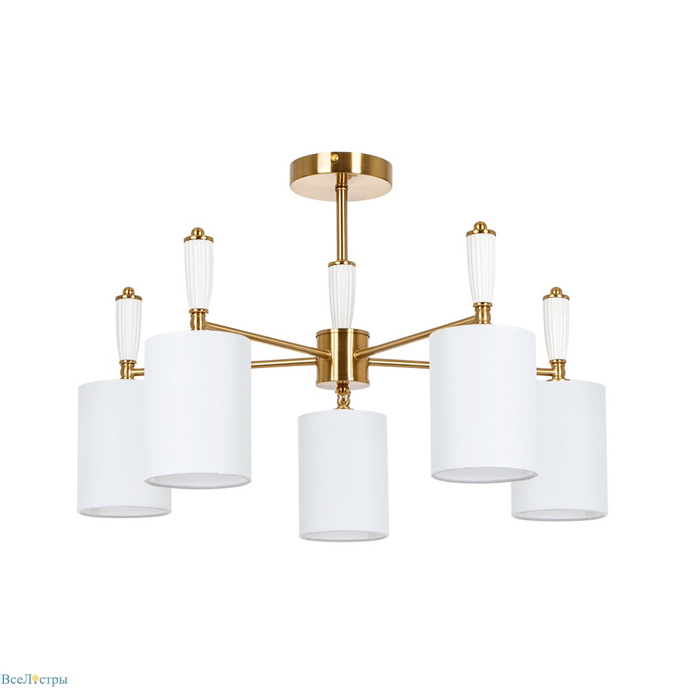 люстра на штанге arte lamp waverley a4102pl-5pb