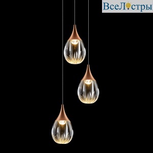 Подвесной светильник Delight Collection Stilla MD24001004-3A copper/clear