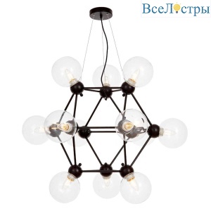 Подвесная люстра Lumina Deco Zodiak LDP 160N-12 BK+PR