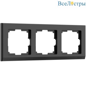 Рамка Werkel Stark на 3 поста черный W0031808 4690389161872