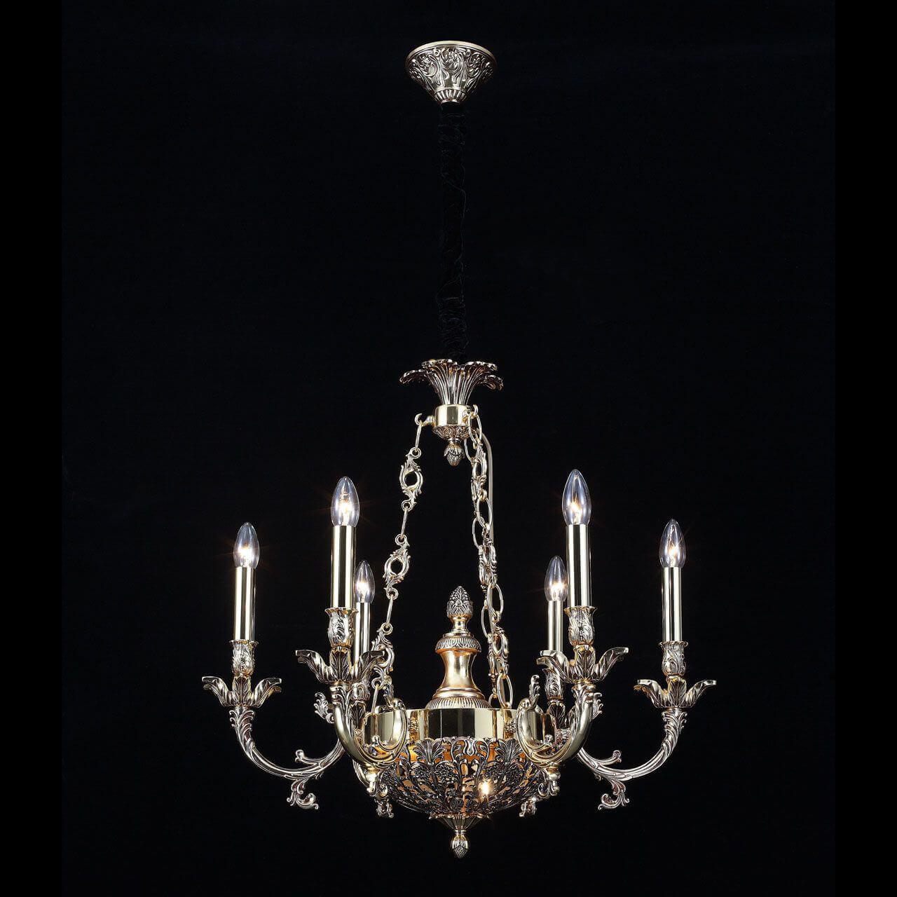 подвесная люстра lucia tucci firenze 1781.6.2 antique gold