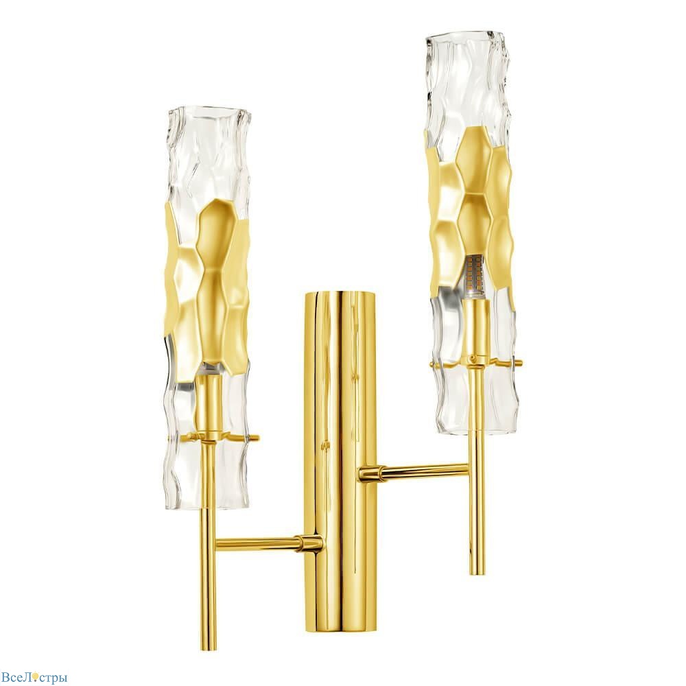 бра crystal lux primavera ap2 gold