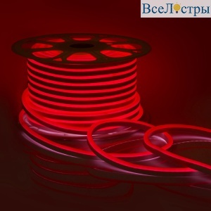 Светодиодный неон двухсторонний Apeyron 220В 6Вт/м smd2835 108д/м IP65 150Лм/м 50м ,красный 10-213