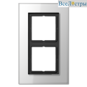 Рамка двухместная Jung LSP982GLWW