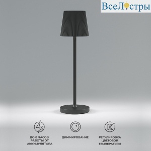 Настольная светодиодная лампа Elektrostandard Mist TL70220 черный a063970