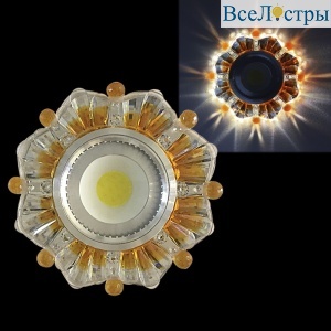Встраиваемый светильник Reluce 42235-9.0-001PL MR16+LED3W CL/BN