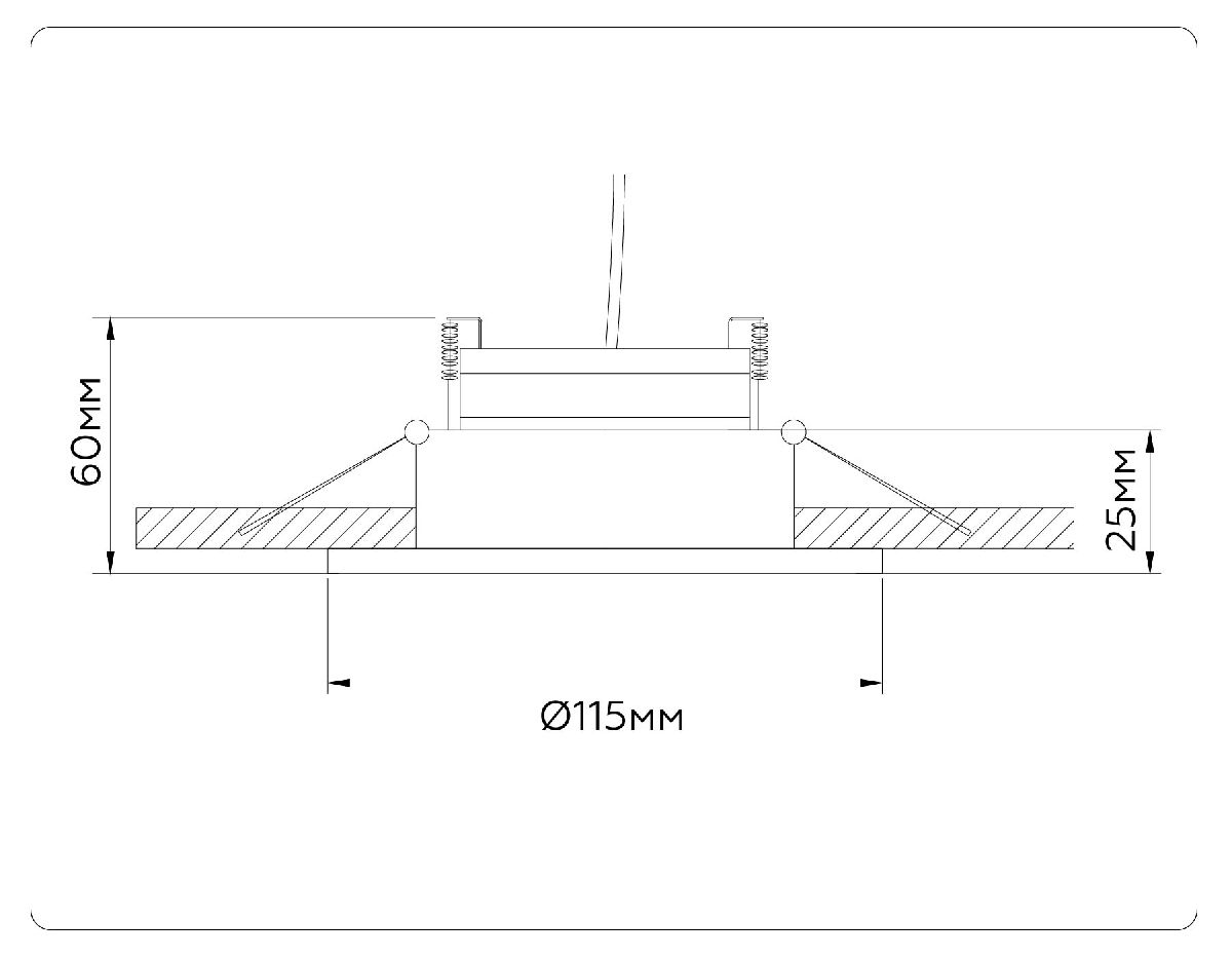 встраиваемый светильник ambrella light gx standard tech techno spot tn52331