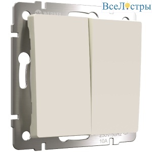 Выключатель двухклавишный с самовозвратом Werkel 4690389192357 W1122462 a062577