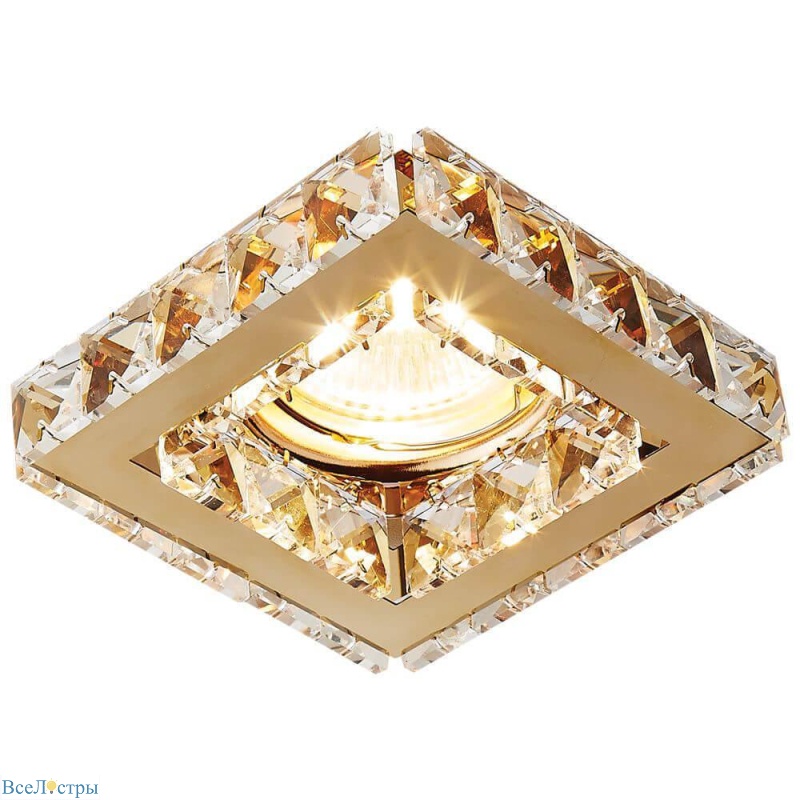 встраиваемый светильник ambrella light crystal k110 cl/g