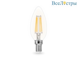 Филаментная светодиодная лампа Ambrella Light Bulbing E14 15W 4000K свеча 351514
