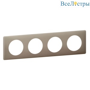 Рамка 4-постовая Legrand Celiane грэй перкаль 066724