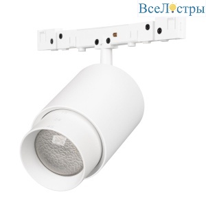 Трековый магнитный светильник Arlight MAG-MICROCOSM-SPOT-ZOOM-R38-5W Day4000 (WH, 10-55 deg, 24V) (IP20 Металл) 051806