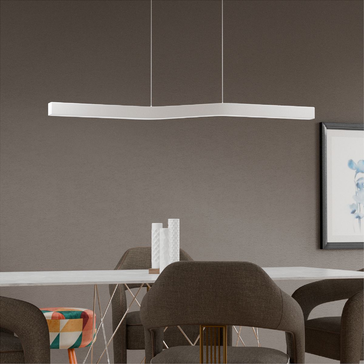 линейный подвесной светильник lightera canzas le109l-120w wifi