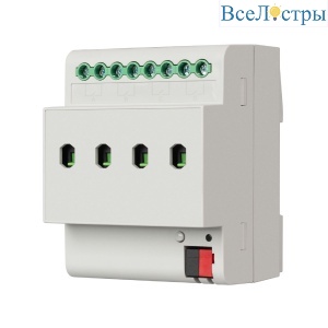 Релейный модуль Arlight KNX-7043-82-DRO-DIN (BUS, 4x16А, KNX Secure) 041225