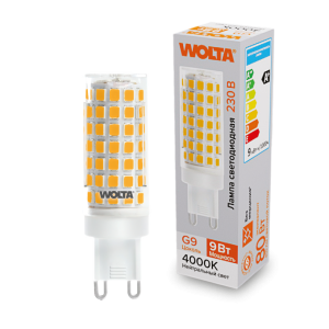 Светодиодная лампа WOLTA 9Вт 4000K G9 кукуруза матовая WSTD-JCD-9W4KG9-C