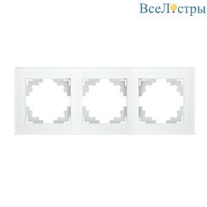 Рамка 3-постовая Stekker Катрин белый GFR00-7003-01 39256